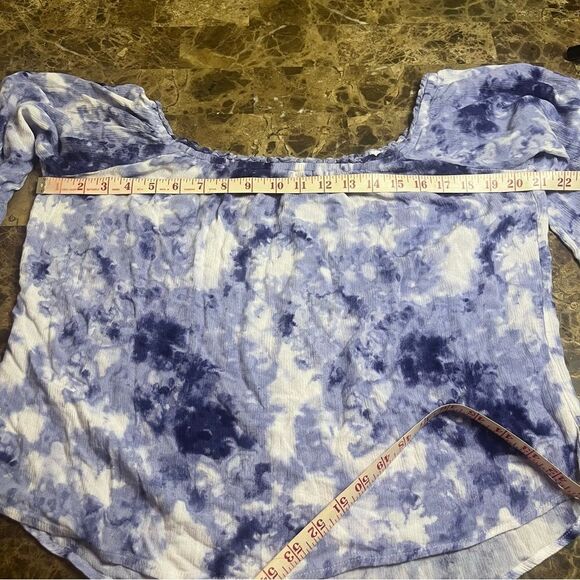No Comment Off The Shoulder Top Size Large Tie Dye - Picture 4 of 11
